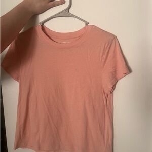 American Eagle Outfitters Pink Crewneck Short Sleeve Tee